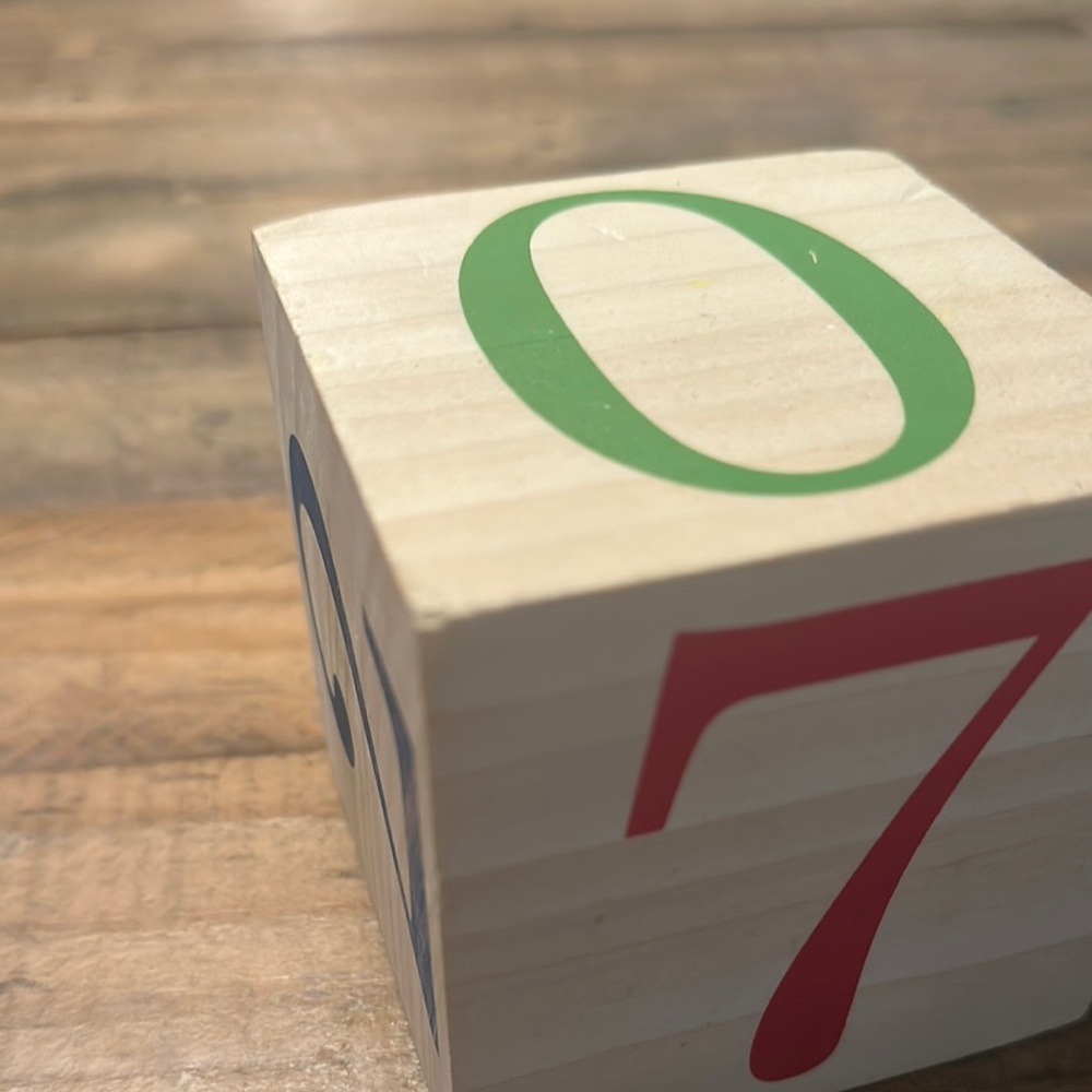 Colorful Wooden Milestone Blocks - Picture 9 of 9